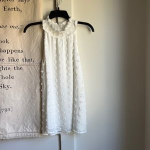 Polka dot halter blouse